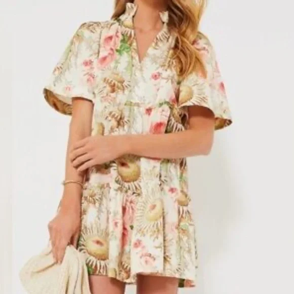 Tuckernuckβ Sun Faded Floral Crawford Dress XL NWT - Picture 1 of 11